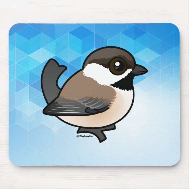 Birdorable Grey-headed Chickadee Mouse Pad (Front)