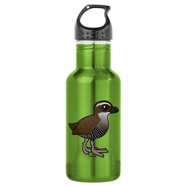 Birdorable Guam Rail 532 Ml Water Bottle (Front)