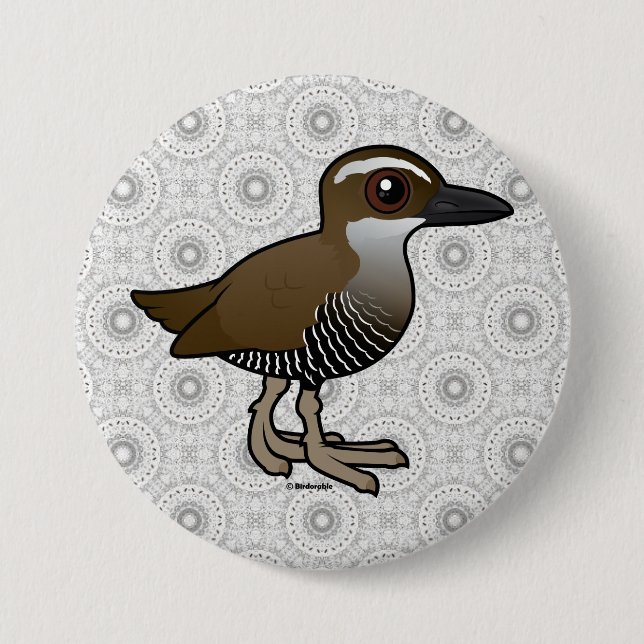 Birdorable Guam Rail 7.5 Cm Round Badge (Front)