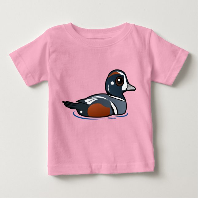 Birdorable Harlequin Duck Baby T-Shirt (Front)