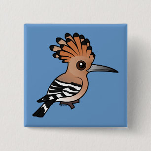 Birdorable Hoopoe 15 Cm Square Badge
