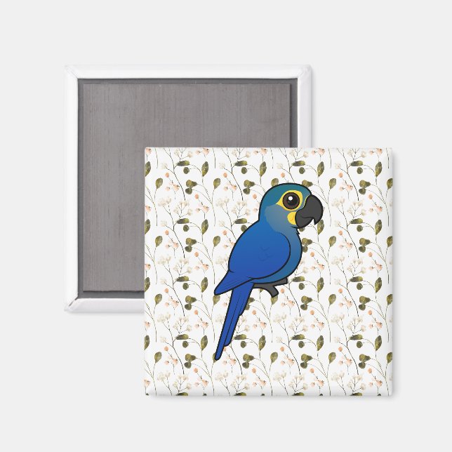Birdorable Indigo Macaw or Lear's Macaw Magnet (Front/Back)