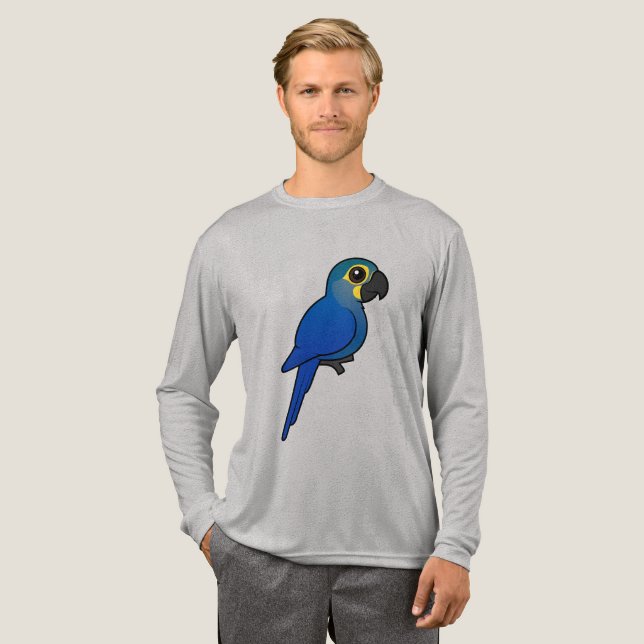 Birdorable Indigo Macaw or Lear's Macaw Tri-Blend Shirt (Full Front)