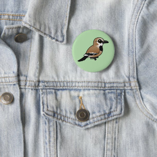 Birdorable Iranian Ground Jay 6 Cm Round Badge