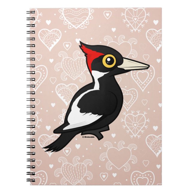 Birdorable Ivory-billed Woodpecker Spiral Notebook (Front)