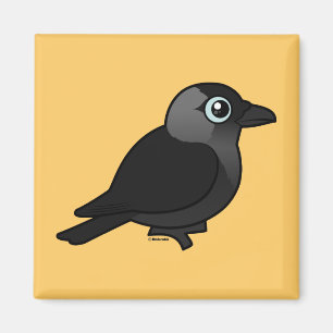 Birdorable Jackdaw Magnet