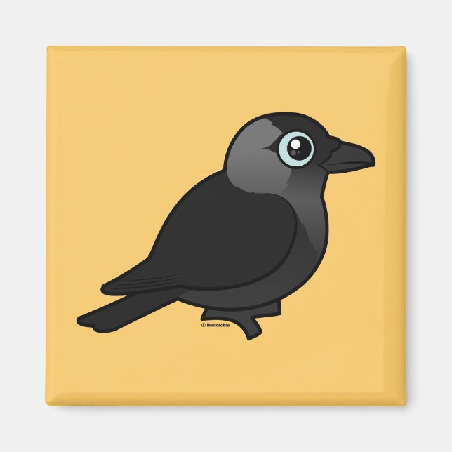 Birdorable Jackdaw Magnet (Front)