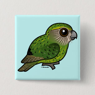 Birdorable Kakapo 15 Cm Square Badge