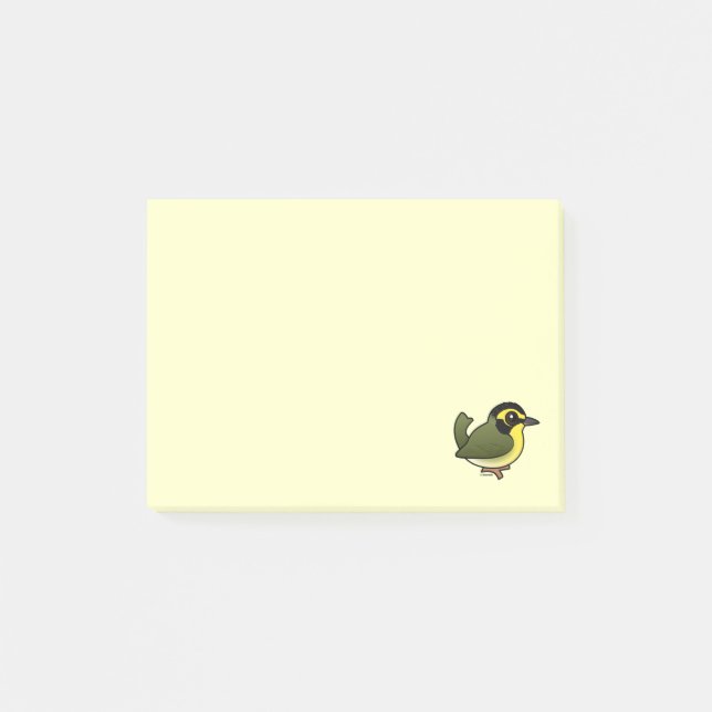 Birdorable Kentucky Warbler Post-it Notes (Front)