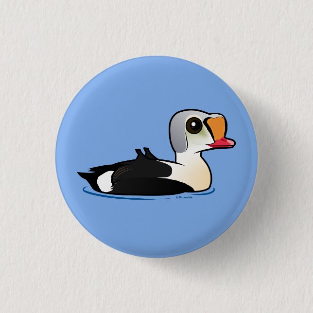 Birdorable King Eider 3 Cm Round Badge (Front)