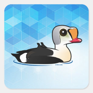 Birdorable King Eider Square Sticker