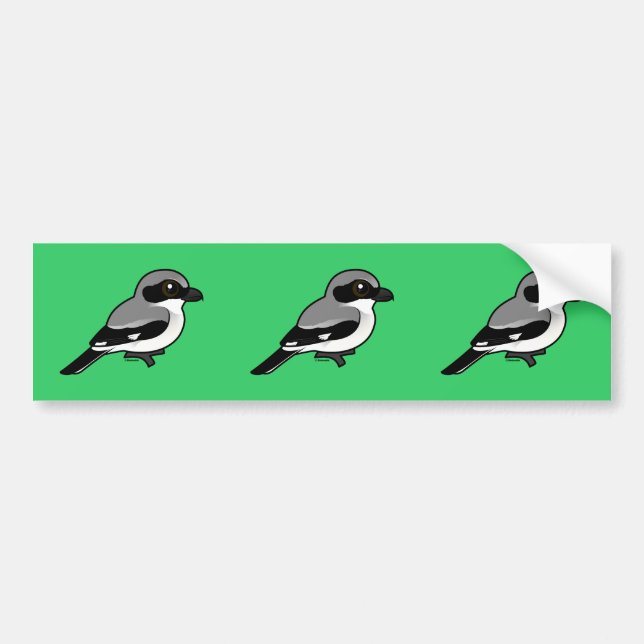 Birdorable Loggerhead Shrike Bumper Sticker (Front)