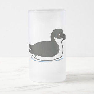 Birdorable Newell's Shearwater swim Frosted Glass Beer Mug