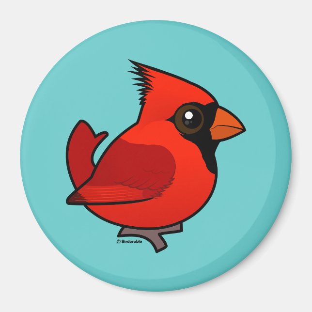 Birdorable Northern Cardinal Magnet (Front)