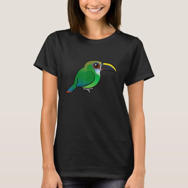 Birdorable Northern Emerald Toucanet Cute Little T T-Shirt (Front)
