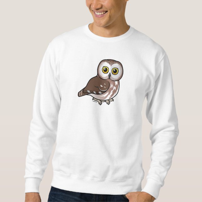 Birdorable Northern Saw-whet Owl Sweatshirt (Front)