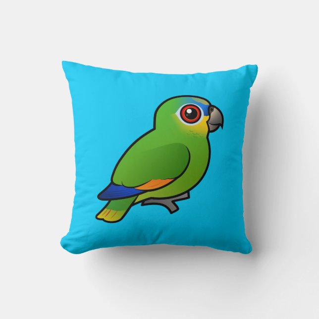 Birdorable Orange-winged Amazon Cushion (Front)