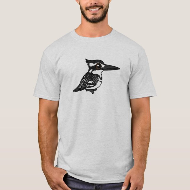 Birdorable Pied Kingfisher T-Shirt (Front)