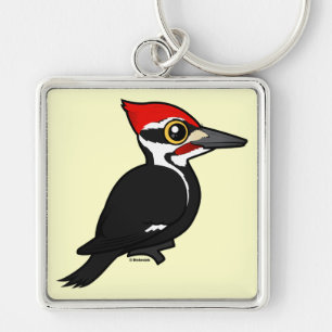 Birdorable Pileated Woodpecker Key Ring