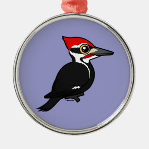 Birdorable Pileated Woodpecker Metal Tree Decoration