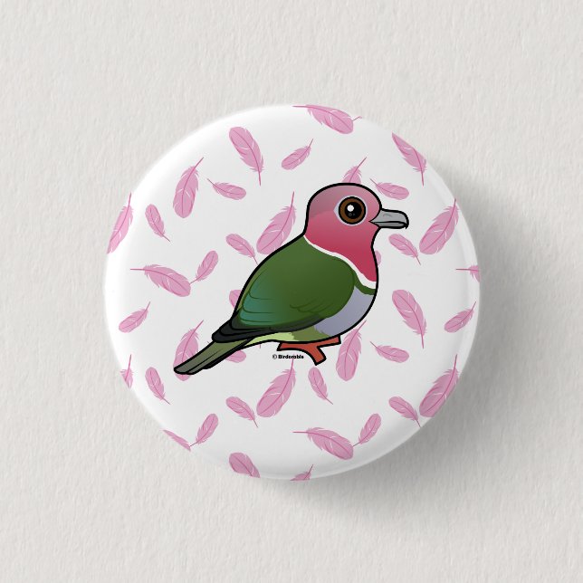 Birdorable Pink-headed Fruit Dove 3 Cm Round Badge (Front)