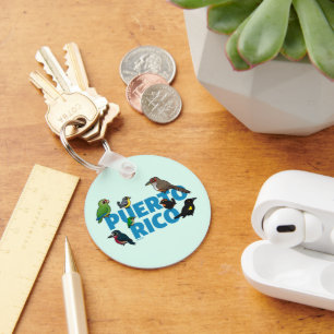 Birdorable Puerto Rico feat. Endemic Birds Key Ring