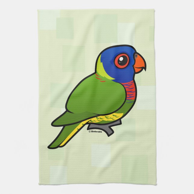 Birdorable Rainbow Lorikeet Tea Towel (Vertical)