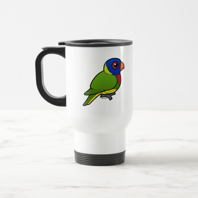 Birdorable Rainbow Lorikeet Travel Mug (Left)