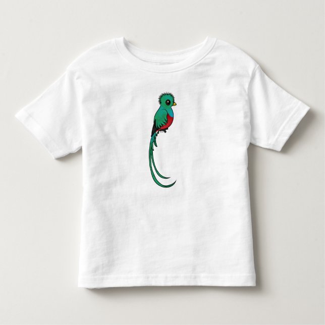 Birdorable Resplendent Quetzal Toddler T-Shirt (Front)