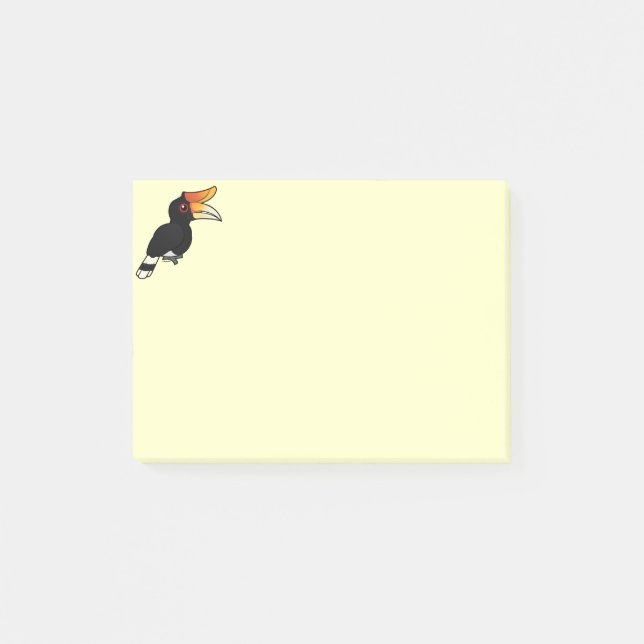Birdorable Rhinoceros Hornbill Post-it Notes (Front)