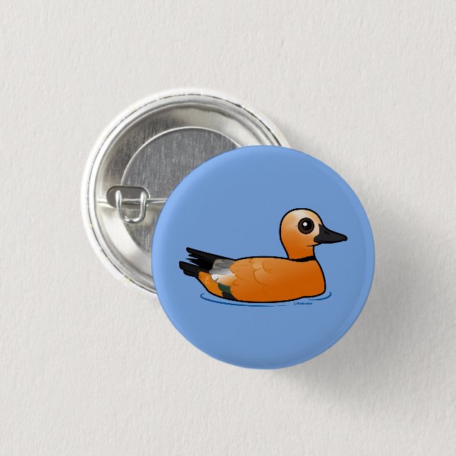 Birdorable Ruddy Shelduck 3 Cm Round Badge (Front & Back)