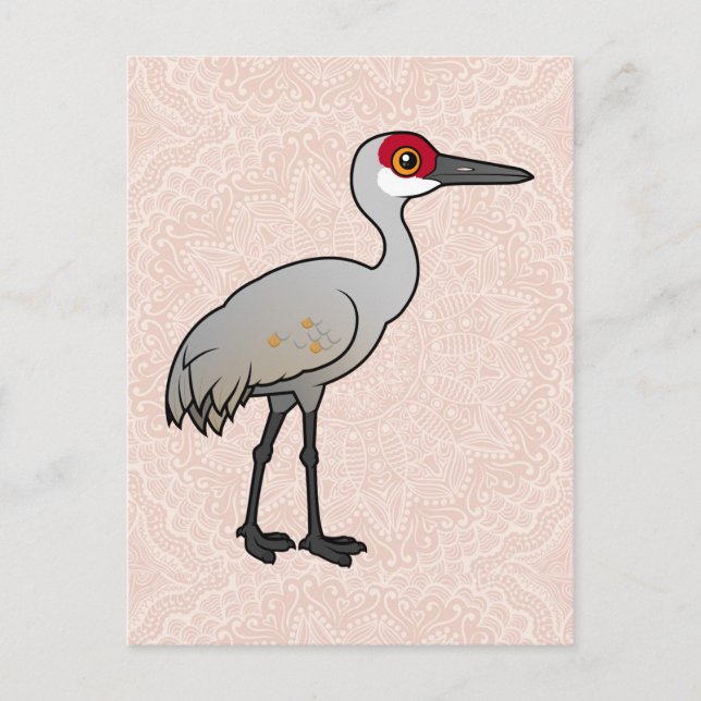 Birdorable Sandhill Crane Postcard (Front)