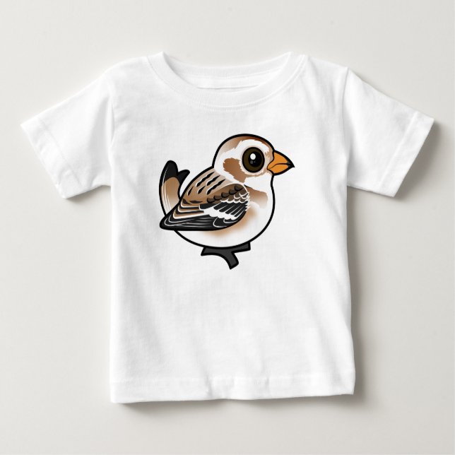 Birdorable Snow Bunting Baby T-Shirt (Front)