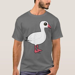 Birdorable Snow Goose Cute Cartoon Waterfowl Bird T-Shirt