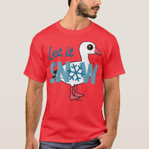 Birdorable Snow Goose Let it SNOW  Festive Fun Des T-Shirt