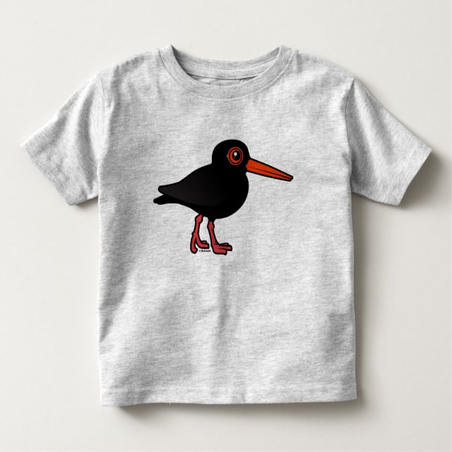 Birdorable Sooty Oystercatcher Toddler T-Shirt (Front)