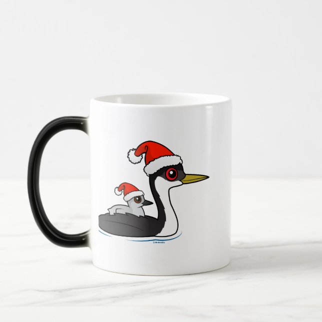 Birdorable Western Grebe Santa Magic Mug (Left)