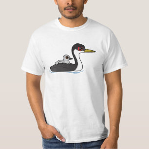 Birdorable Western Grebe with baby T-Shirt