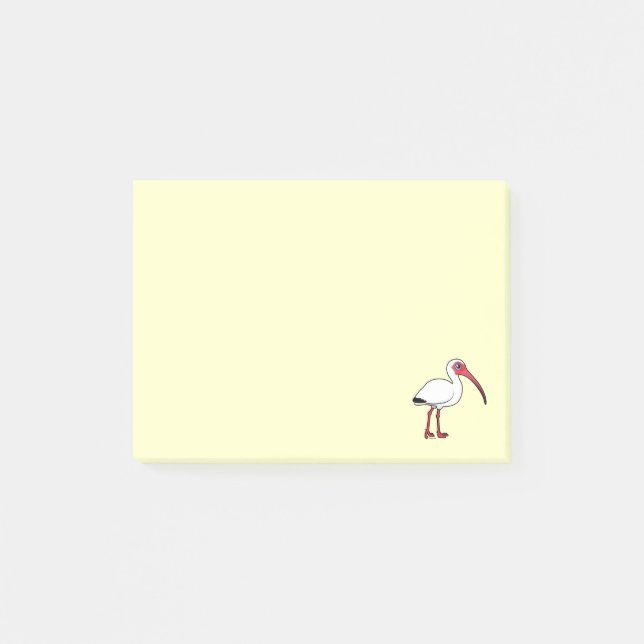 Birdorable White Ibis Post-it Notes (Front)