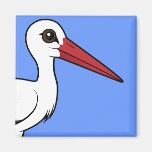 Birdorable White Stork Magnet