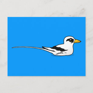 Birdorable White-tailed Tropicbird at rest Postcard