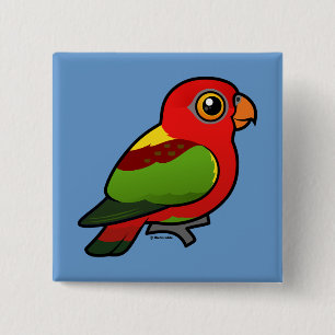 Birdorable Yellow-backed Lory 15 Cm Square Badge