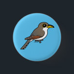 Birdorable Yellow-billed Cuckoo 3 Cm Round Badge<br><div class="desc">The Yellow-billed Cuckoo is a New World species of cuckoo that migrates between breeding grounds in North and Central America to wintering grounds in South America. They are known for being heard and not seen. This is our totally cute cartoon Birdorable Yellow-billed Cuckoo! You can customise this button! Move the...</div>