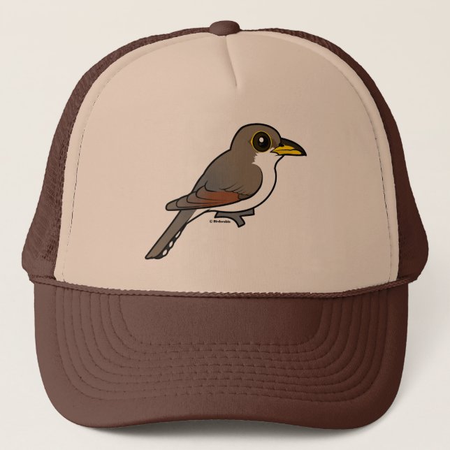 Birdorable Yellow-billed Cuckoo Trucker Hat (Front)