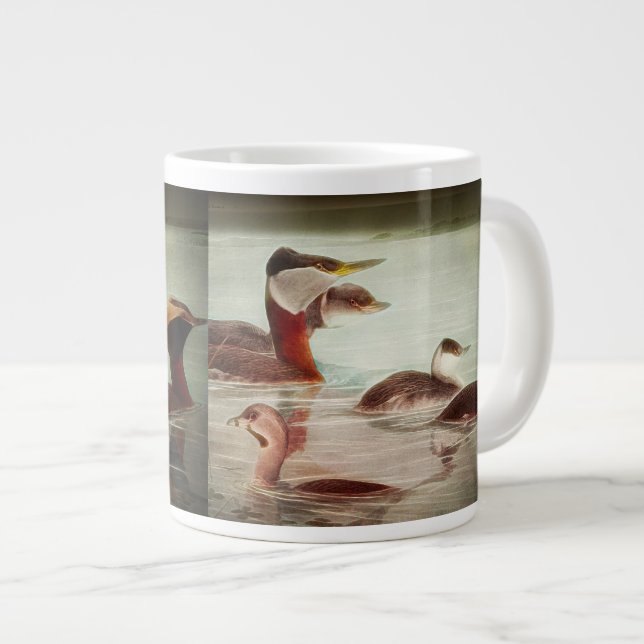 Birds 1917 No 1 Grebes Jumbo Coffee Mug (Front Right)