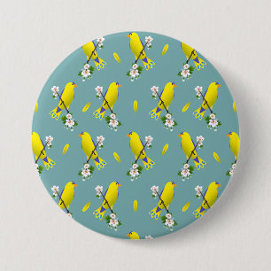 Birds 7.5 cm round badge