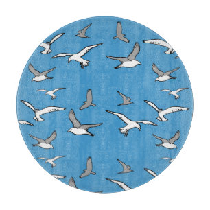 Birds - a Flock of Seagulls Cutting Board