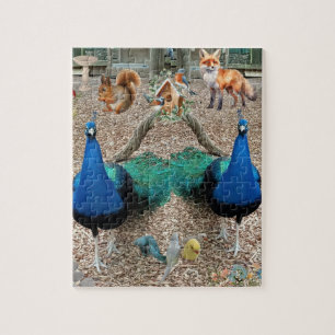Birds and Animals puzzle for adults and teens