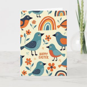 Birds And Blooms Easter Card
