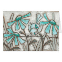 Birds and Blooms/Laguna Blue - Blank Inside